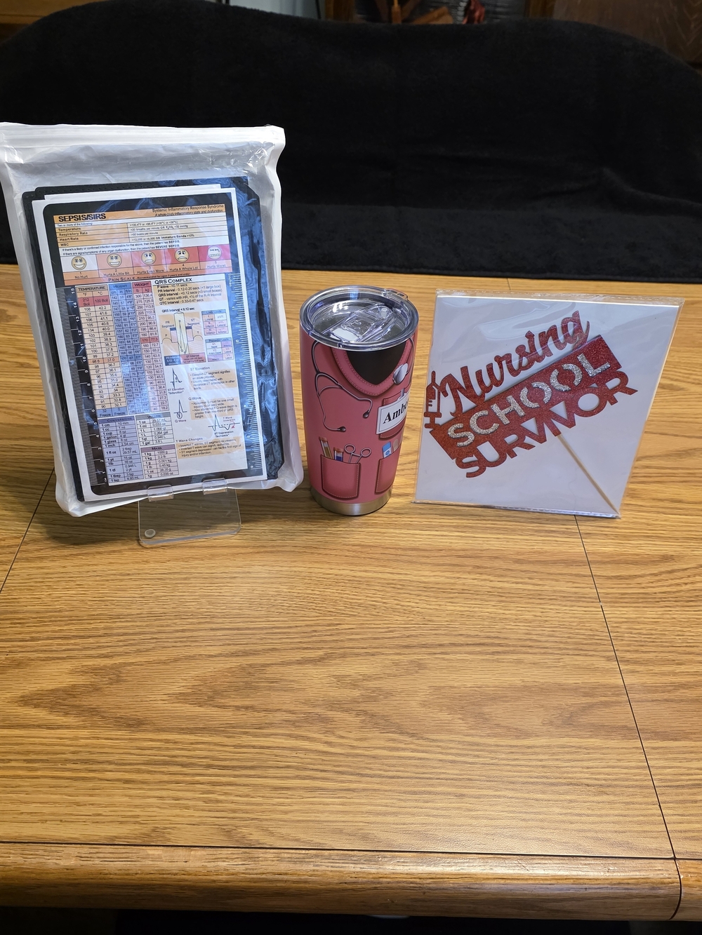 Nursing School Tumbler, Clipboard And Cake Topper